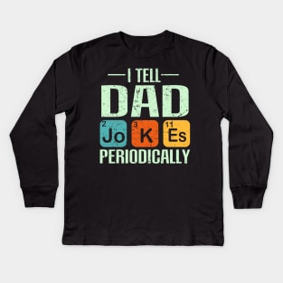 Father`s Day - Dad Jokes Kids Long Sleeve T-Shirt